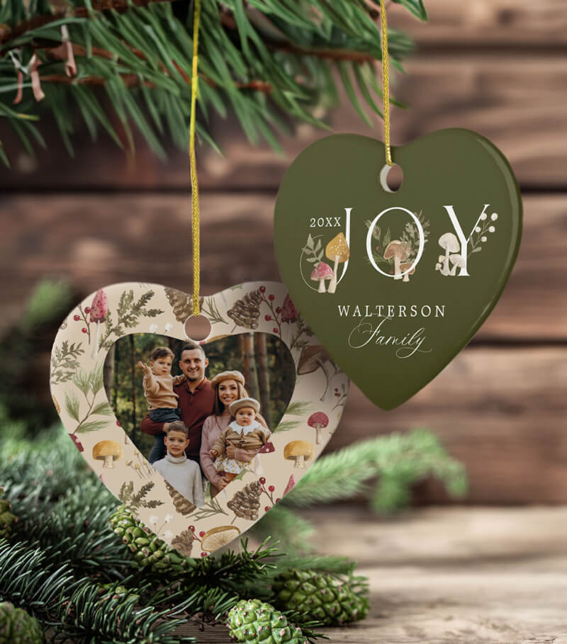 Festive Personalized Holiday Ornaments Shop our Design By Moodthology Papery