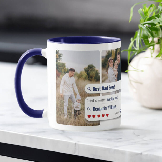 Funny Best Dad Ever Photo Search Engine Results Mug