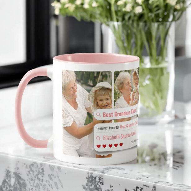 Funny Best Grandma Ever Photo Search Engine Result Mug