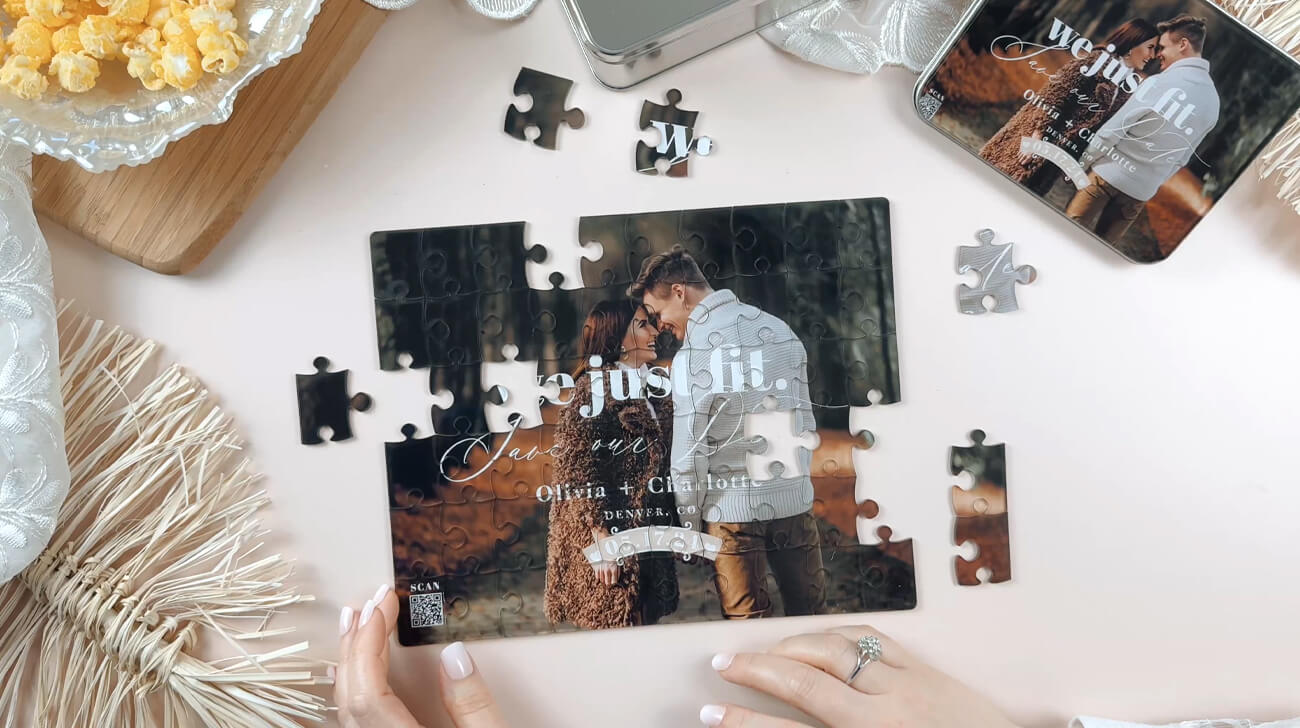 Keepsake Wonders: Non-Traditional Save-the-Date - Puzzle