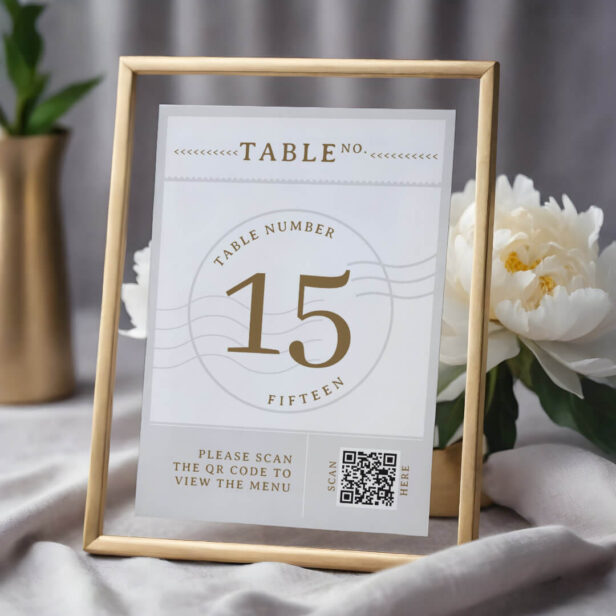 Wedding Travel Theme Photo Table Number