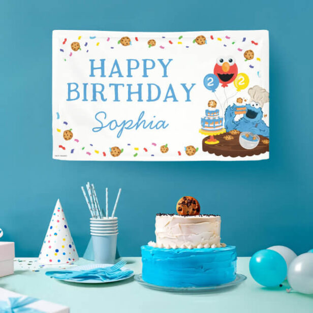 Sesame Street | Cookie Monster Happy Birthday Banner