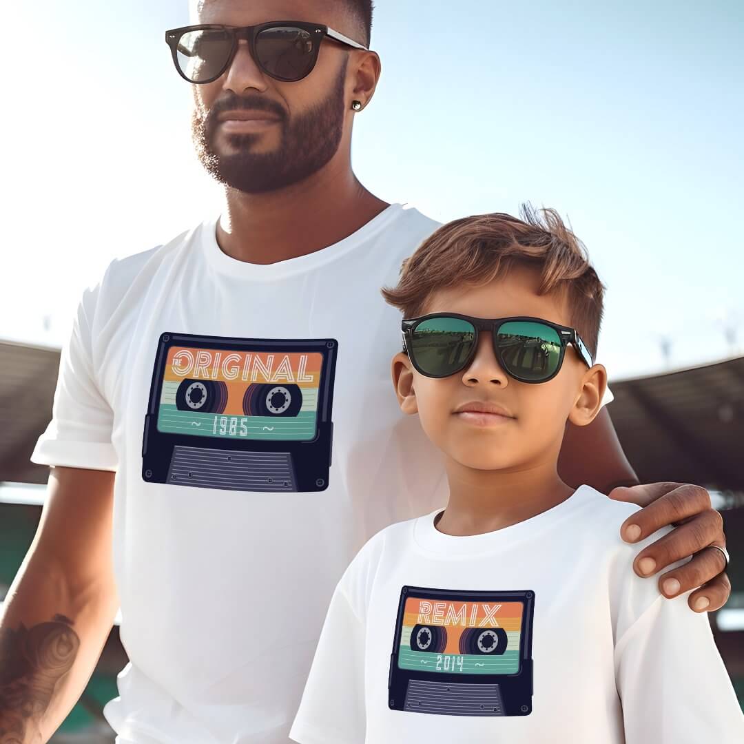 Matching Original Remix Vintage Cassette Tape Year T-Shirt