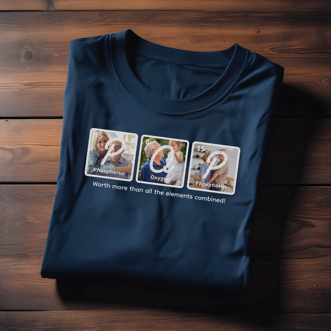 Periodical Table Elements Happy Father's Day Pop T-Shirt