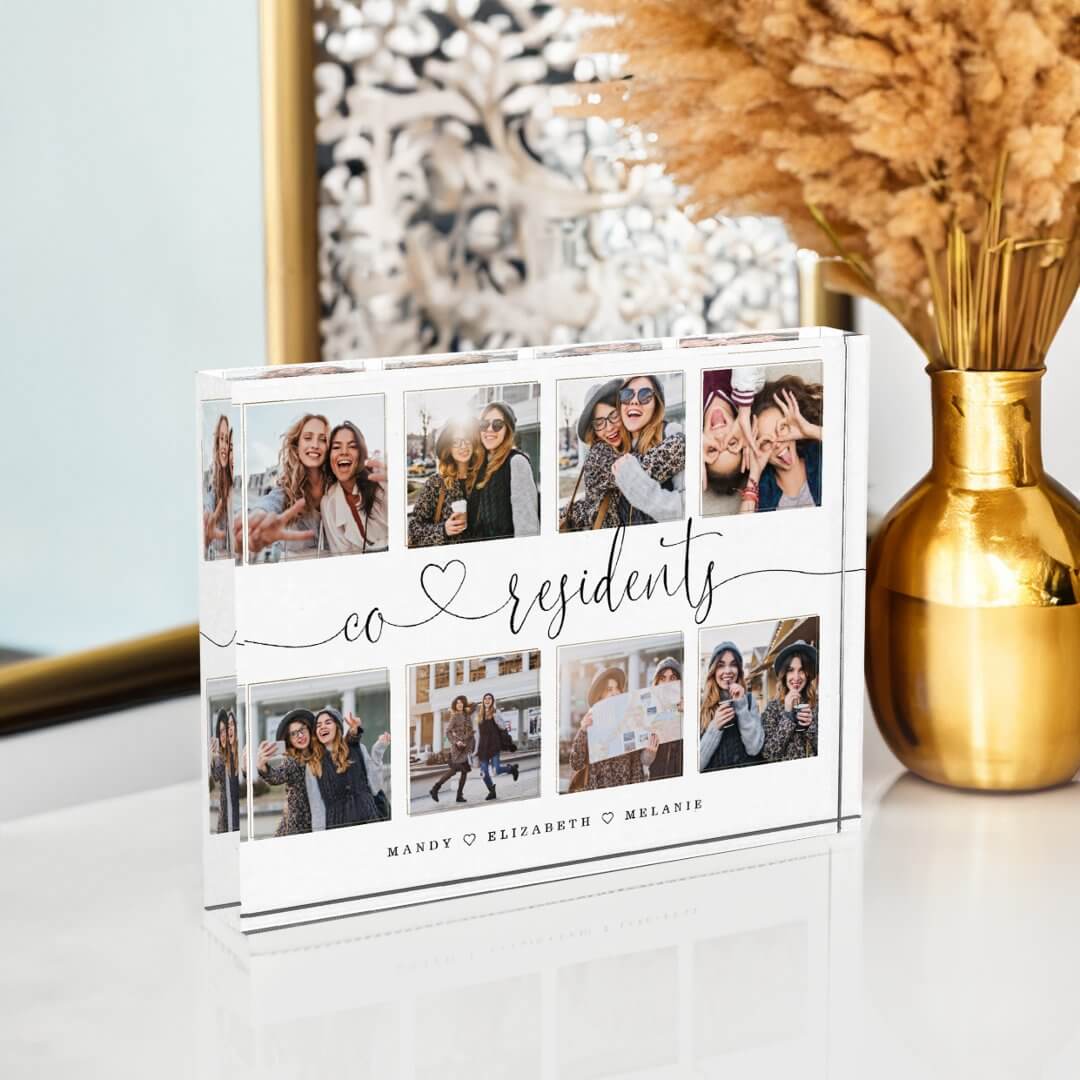 Co-residents Script Gift For Friends Photo Collage