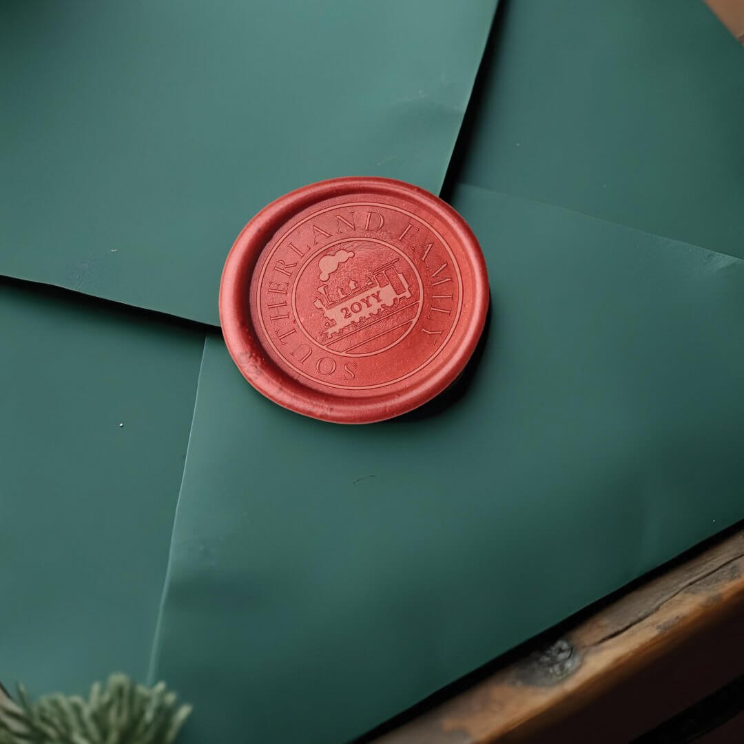 Christmas North Pole Express Train Personalized Wax Seal Stamp