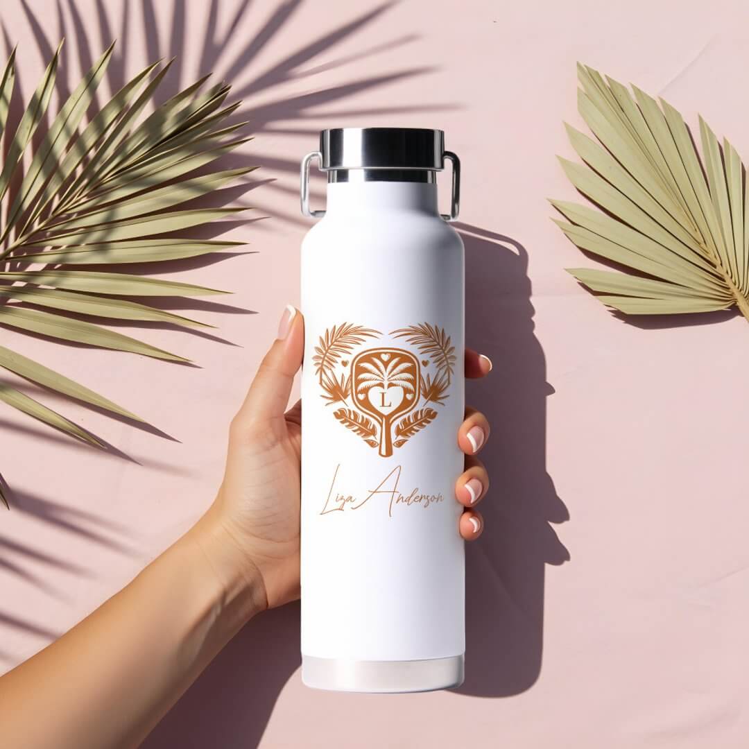 https://www.zazzle.com/retro_tropical_palm_tree_pickleball_bridal_shower_water_bottle-256143036362667163