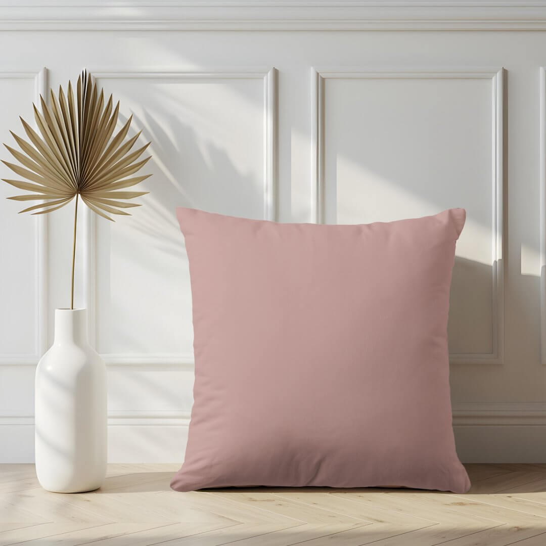 Simple Modern Minimal Solid Blush Pink Color Decor Throw Pillow