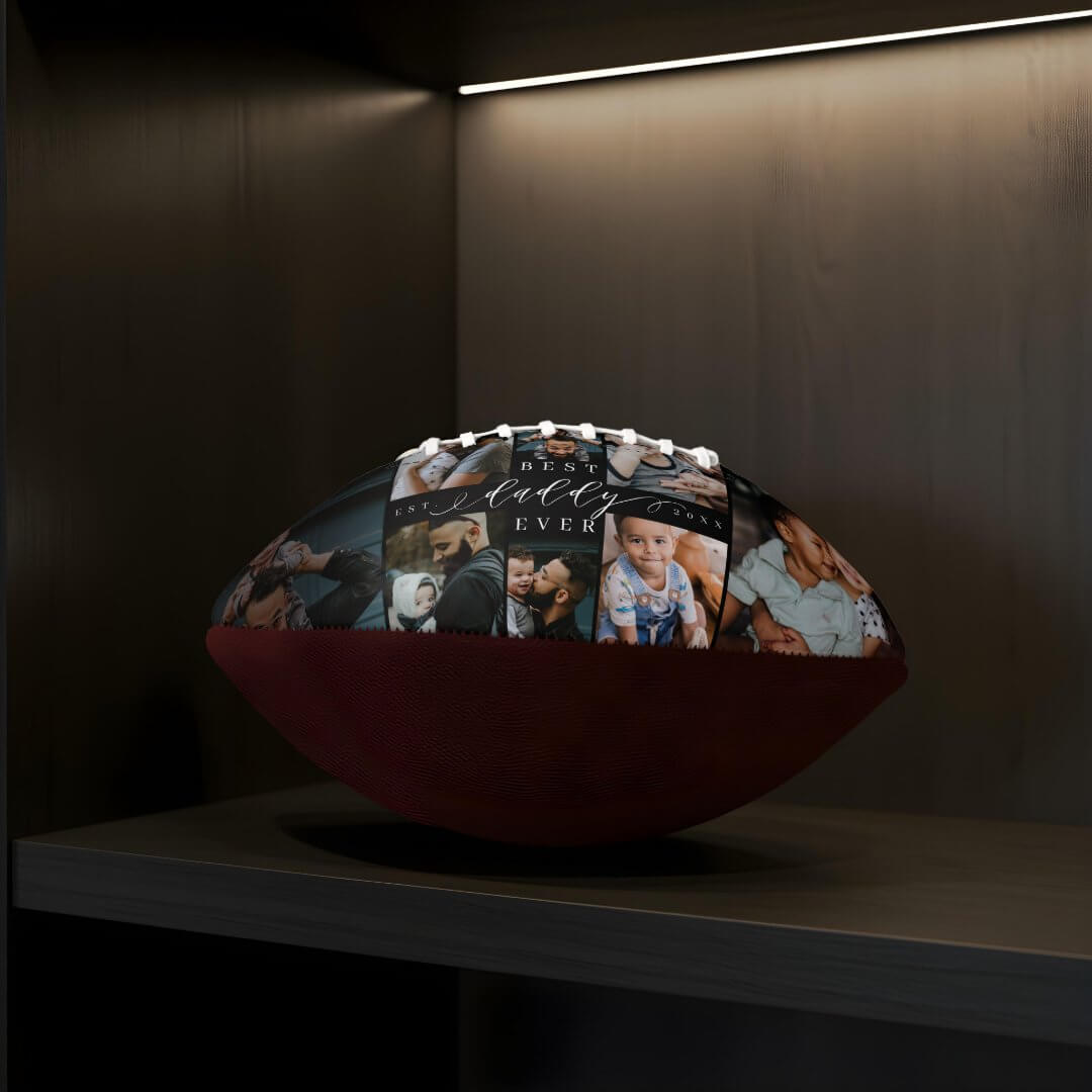 Best Daddy Ever | Father's Day 8 Photo Collage Football