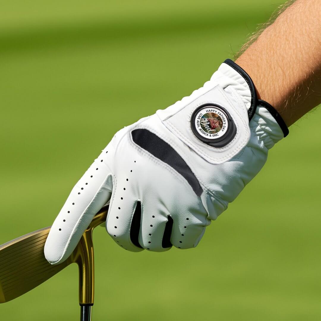 Happy Father's Day Gift for Dad Personalized Photo Golf Glove