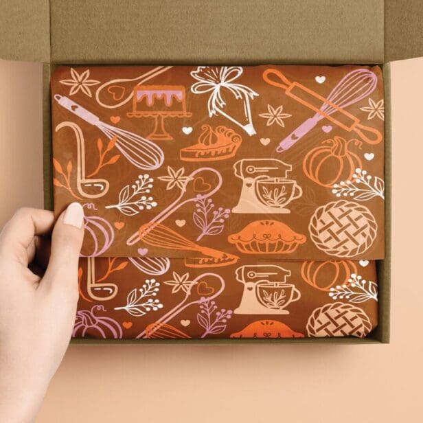 Fun Colorful Baking & Cooking Utensil Thanksgiving Tissue Paper