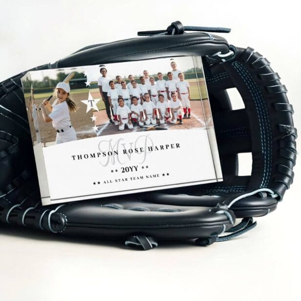 MVP Baseball Player Sports Photo Collage Keepsake Photo Block