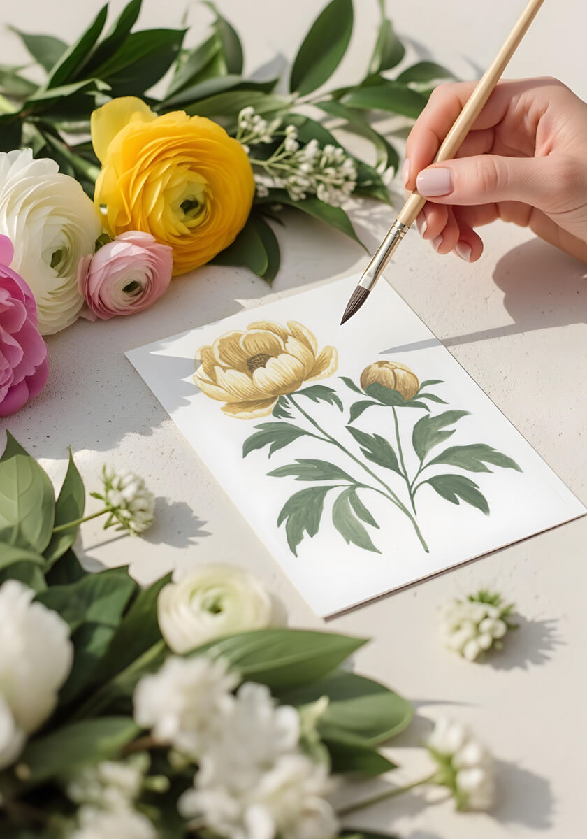 Hand Painted Gouache Artwork By Moodthology Papery