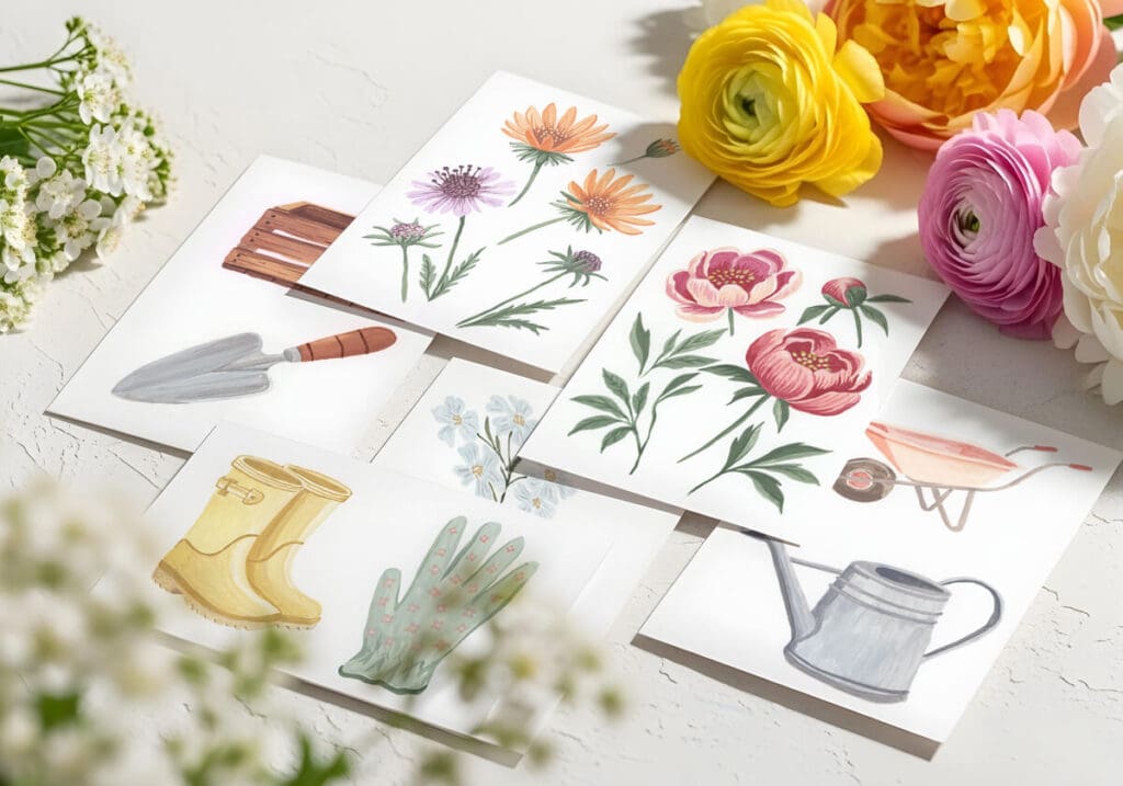 Hand Painted Gouache Artwork By Moodthology Papery