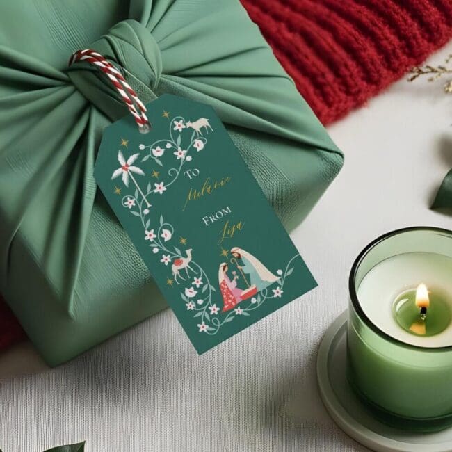 Christmas Religious Nativity Star Of Bethlehem Gift Tags