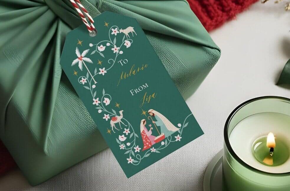 Christmas Religious Nativity Star Of Bethlehem Gift Tags