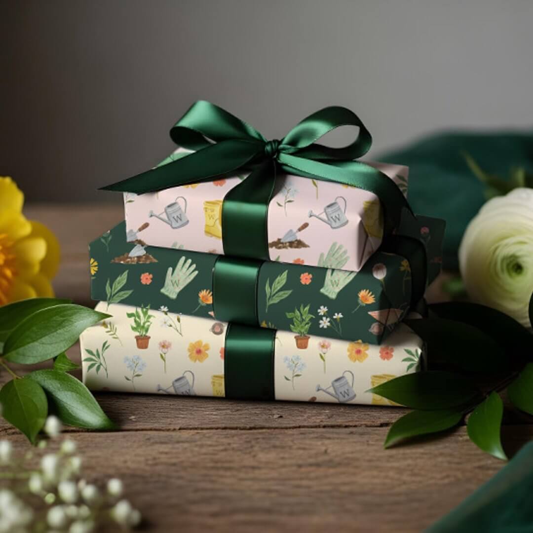 Elegant Blooming Floral Botanical Garden Girly Wrapping Paper Sheets