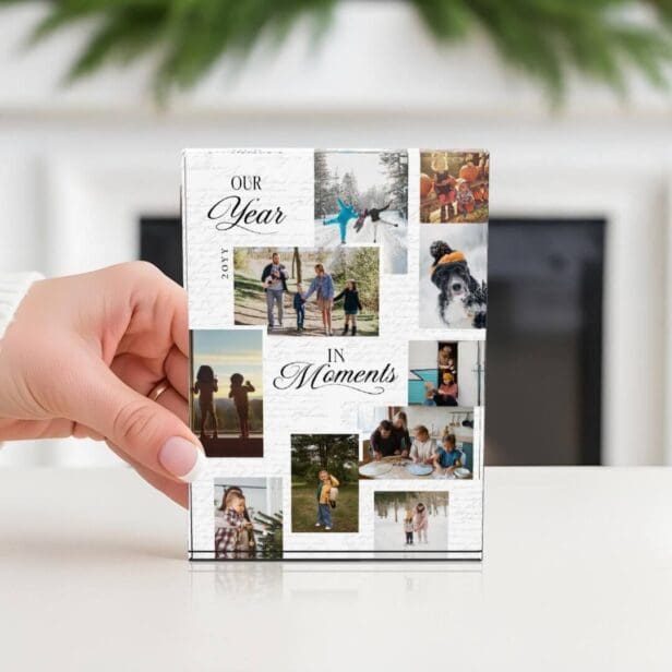 Year in Moments Photo Gallery Collage Keepsake Photo Block