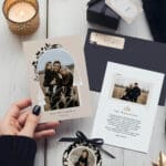 Gilded Evergreen Trees Christmas Cards, Ornaments, Wrapping & Decor Collection By Moodthology Papery