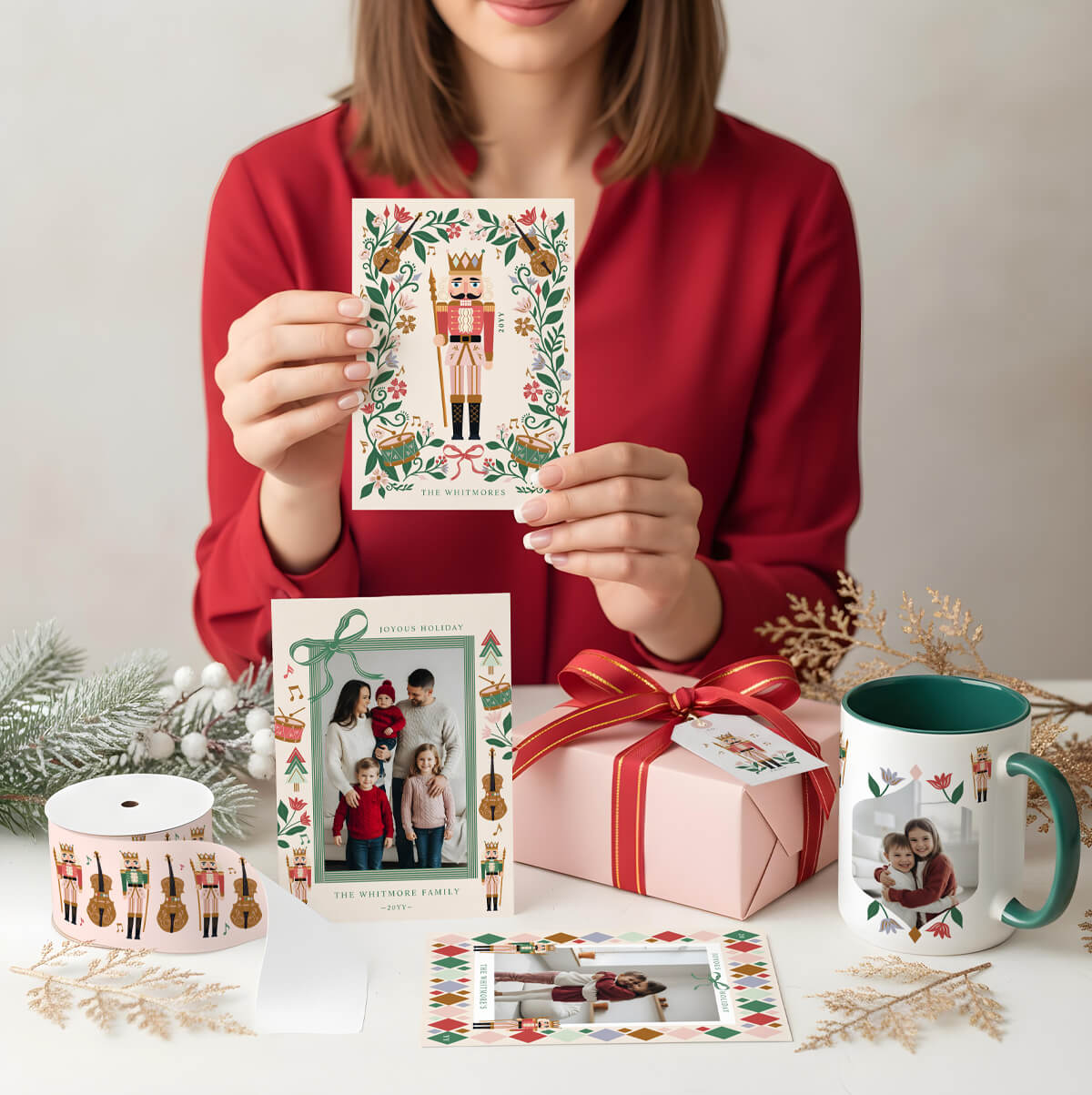 Nutcracker Christmas Ideas -Cards, Ornaments, Wrapping & More Design By Moodthology Papery