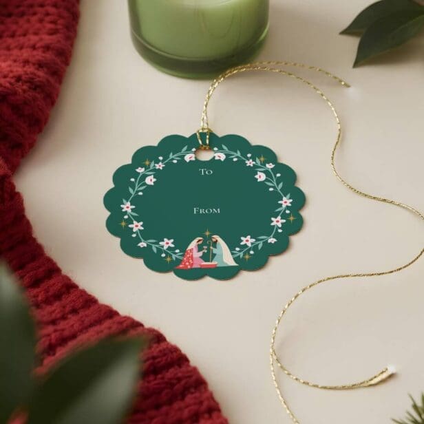 Christmas Religious Nativity Star Of Bethlehem Favor Tags