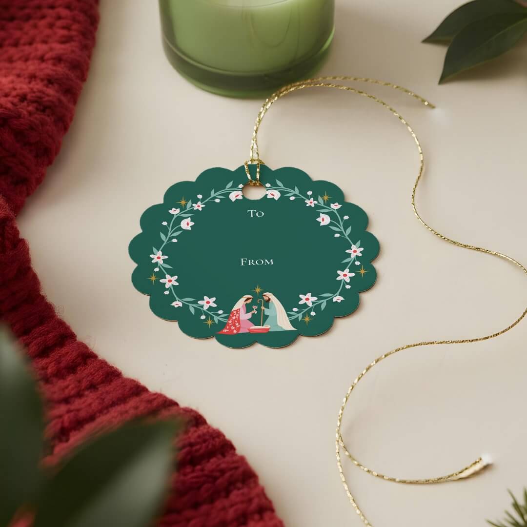 Christmas Religious Nativity Star Of Bethlehem Favor Tags