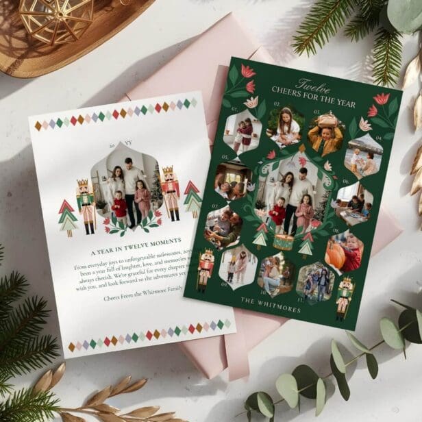 Nutcracker Year In Review 12 Family Photos Moments Holiday Card