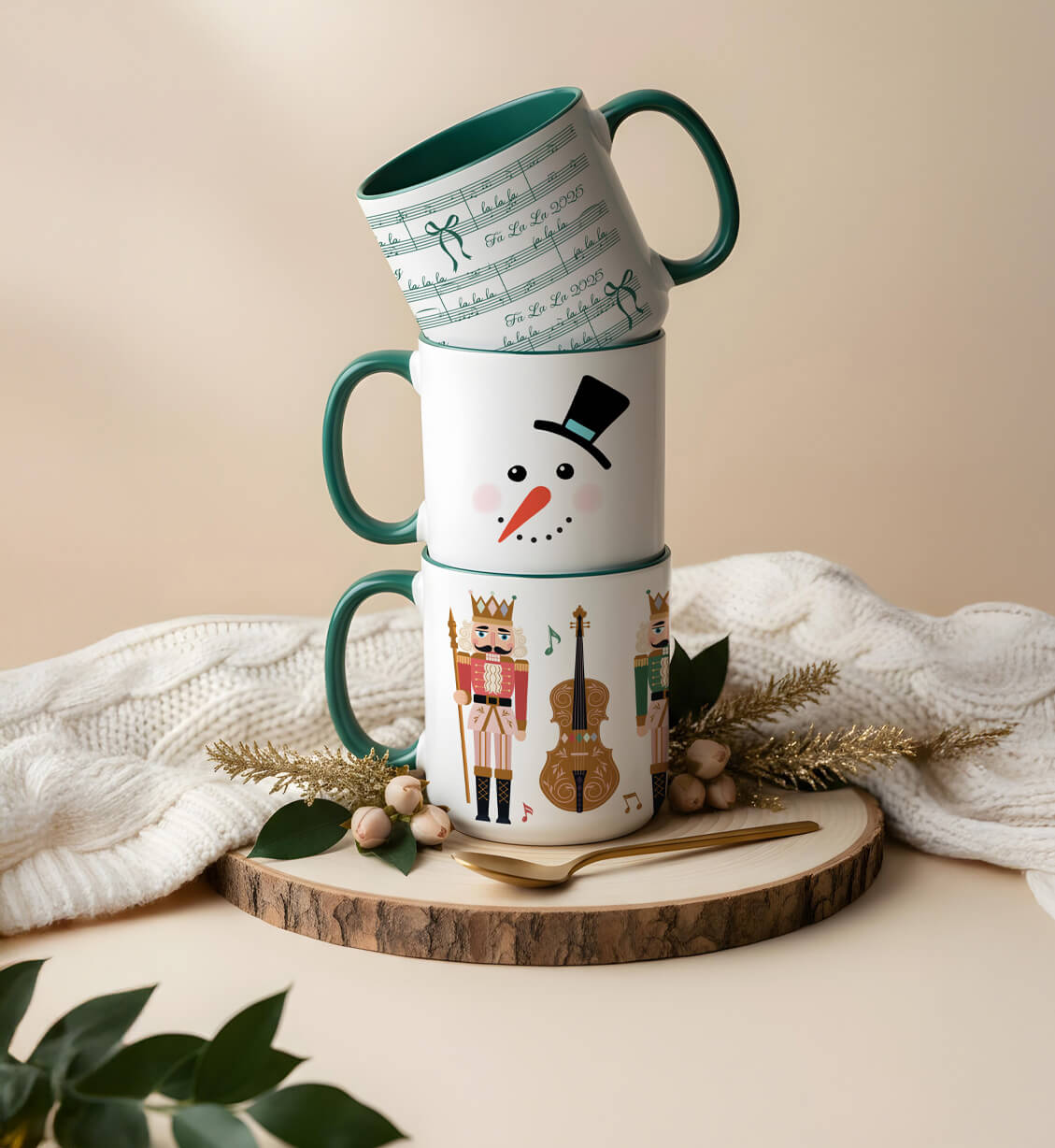 Christmas Festive Mug Designs By Moodthology Papery