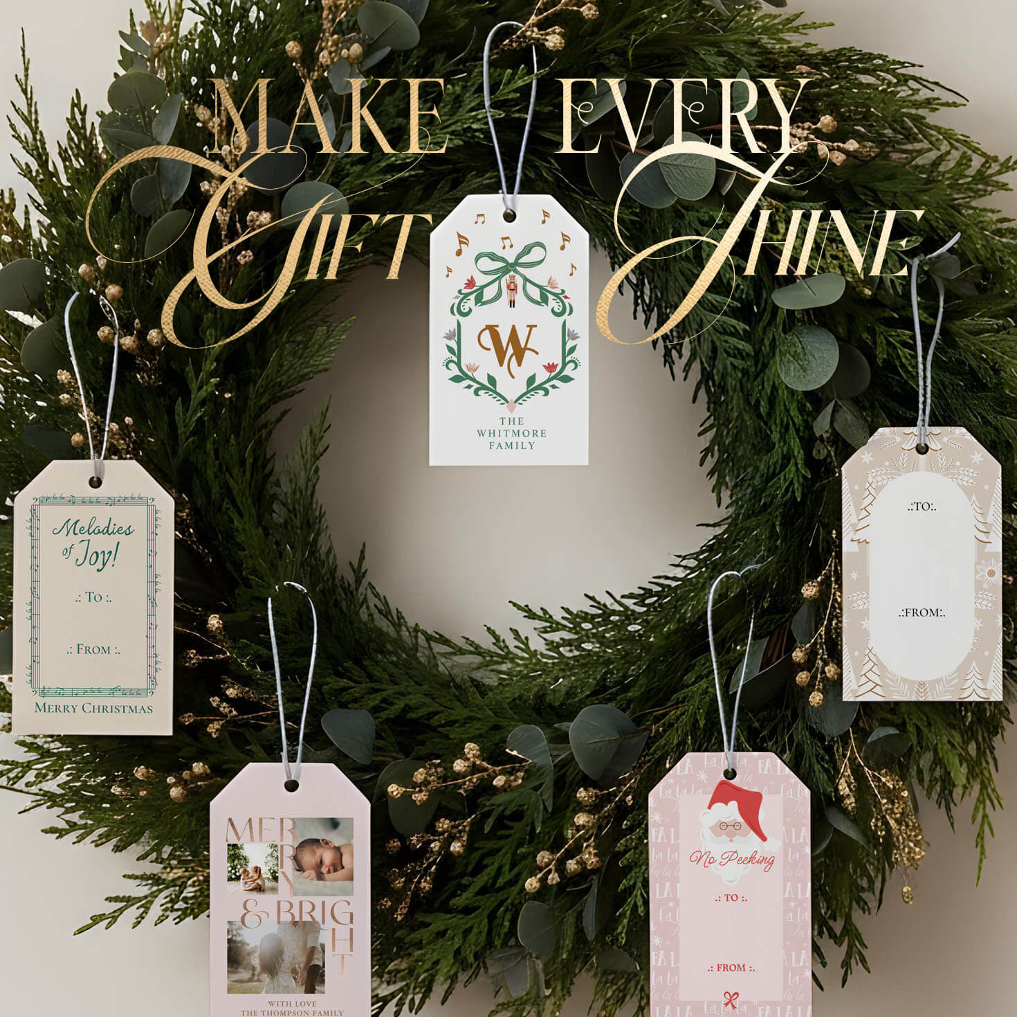 Christmas Holiday Gift Tags Design By Moodthology Papery
