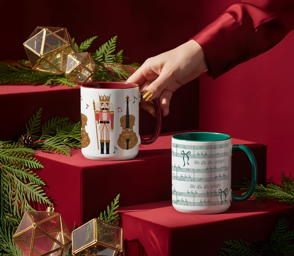 Christmas Festive Mug Designs By Moodthology Papery
