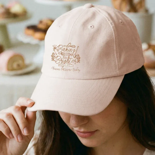 Baking the Day Brighter Baking Pun Bakery Uniform Performance Cap