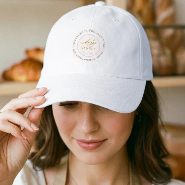 Pastry Bakery Shop Uniform Upload Your Bakery Logo Performance Cap