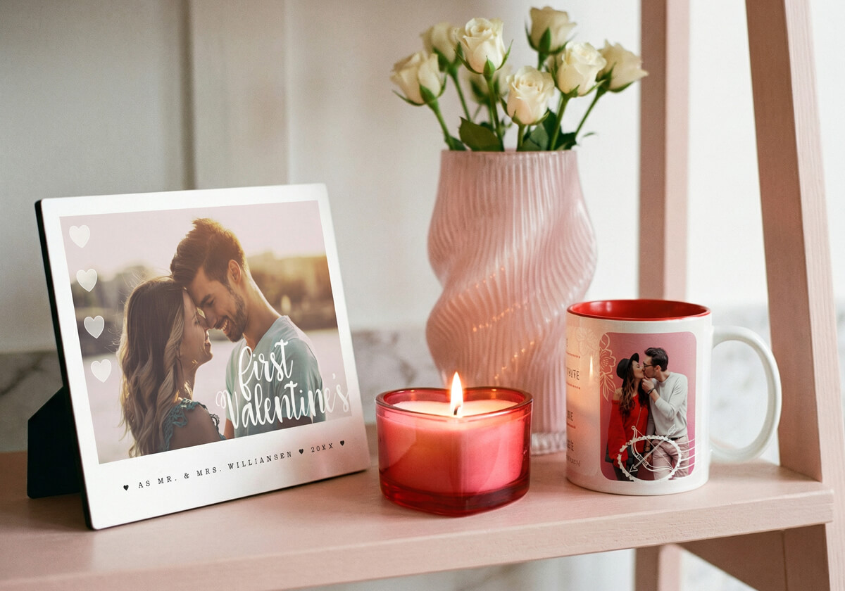 Meaningful Valentine’s Day Gifts Using Personal Photos By Moodthology Papery.