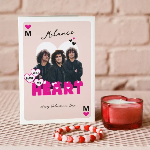 Custom Photos Boyfriend to Girlfriend Valentine Card