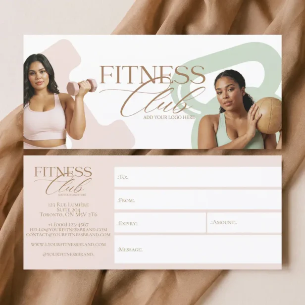 Modern Fitness Personal Trainer Gift Certificate