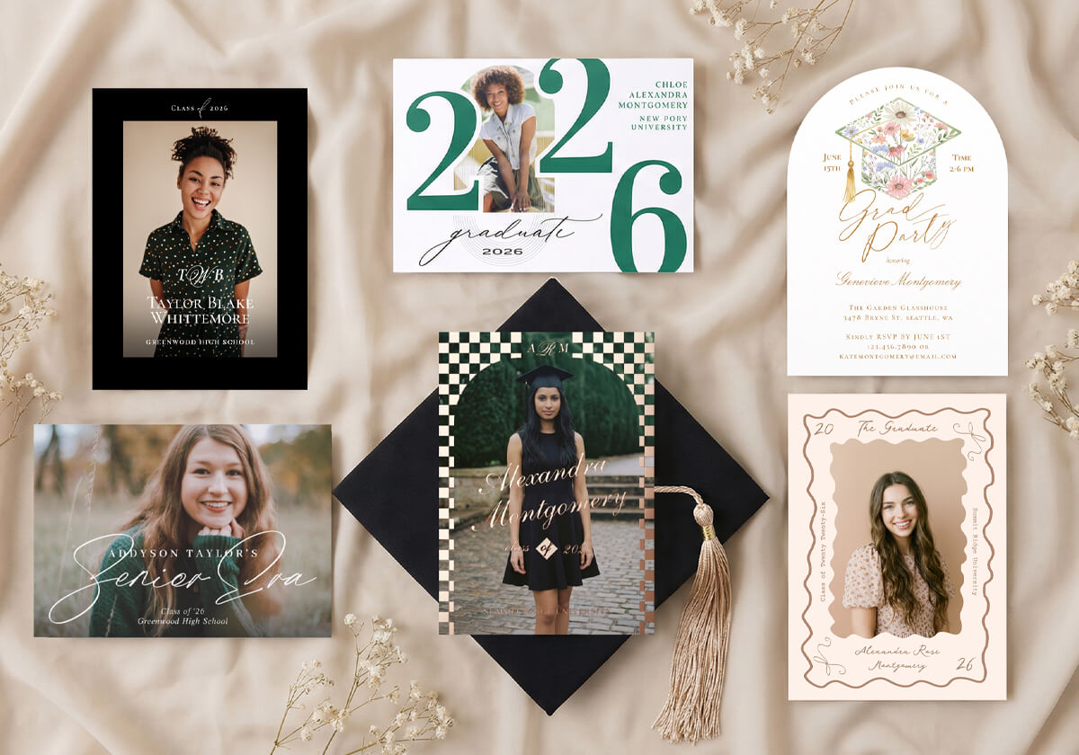 2026 Graduation Cards - New 2026 Grad Announcements & Invitations By Moodthology Papery