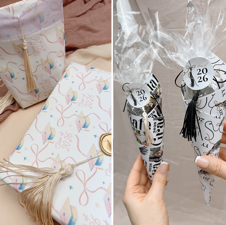 Graduation DIY Inspiration Ideas: Creative Graduation Wrapping Paper Ideas Moodthology Papery