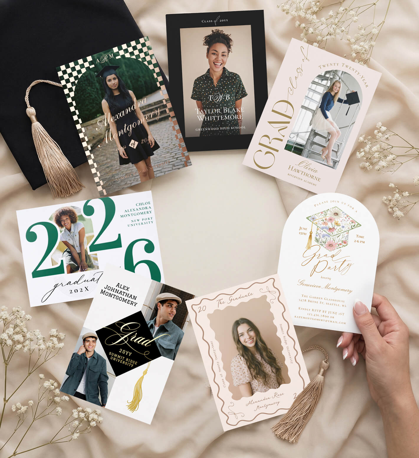 Graduation Announcements & Graduation Party Invitation Designs By Moodthology Papery