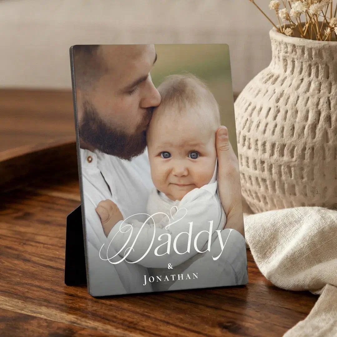 Father’s Day Daddy & Baby Personalized Photo Gift Plaque