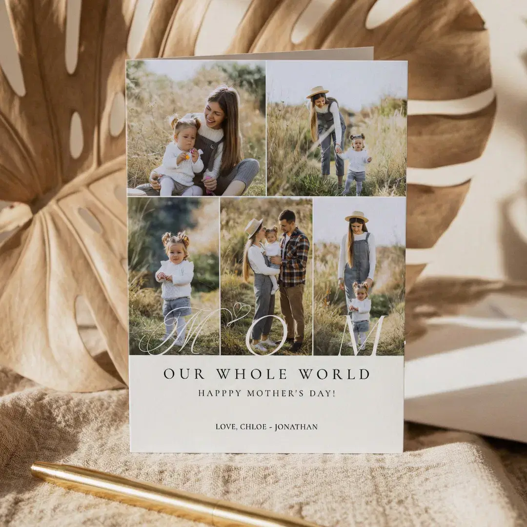 Happy Mother's Day Best Mom Ever Photo Collage Card