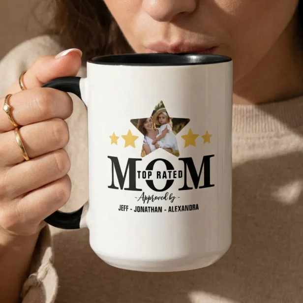 Mother’s Day 5 Star Mom Review Top Rated Mom Photo Mug