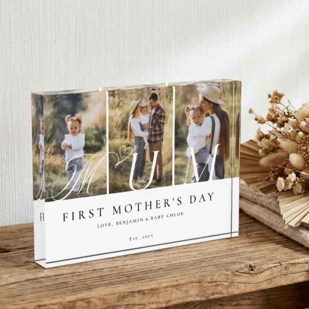 Mum Photo Collage First Mother's Day Keepsake Gift