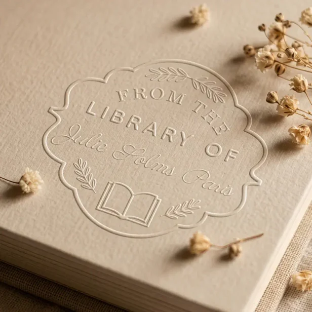 From The Library of Custom Name Personalized Book Embosser