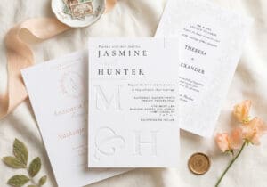 Luxury Letterpress Wedding Invitations, RSVP Cards & Wedding Stationery Suites By Moodthology Papery
